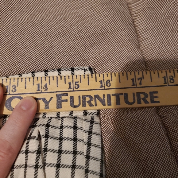 Anthropologie Essential Slim Pants in Plaid, Checked Windowpane Print Size 4 - Picture 11 of 11